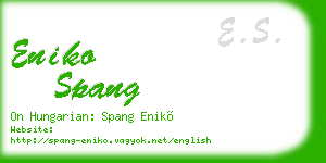 eniko spang business card